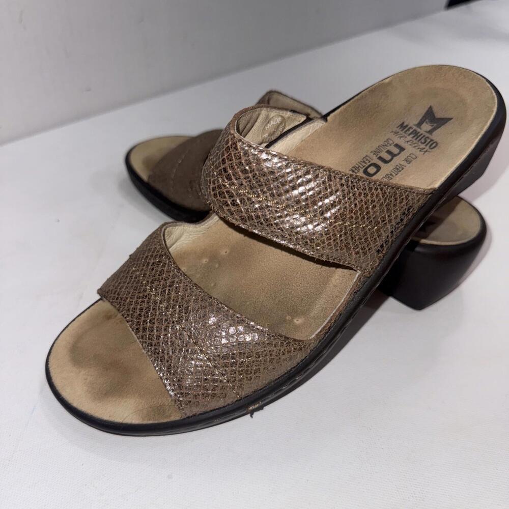 Mephisto‎ Mobils Leather Gorpcore Classic Slip On Comfort Slides 40